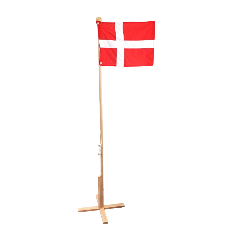 Golvflagga i bok Dannebrog 170 cm 4200087  color Svart