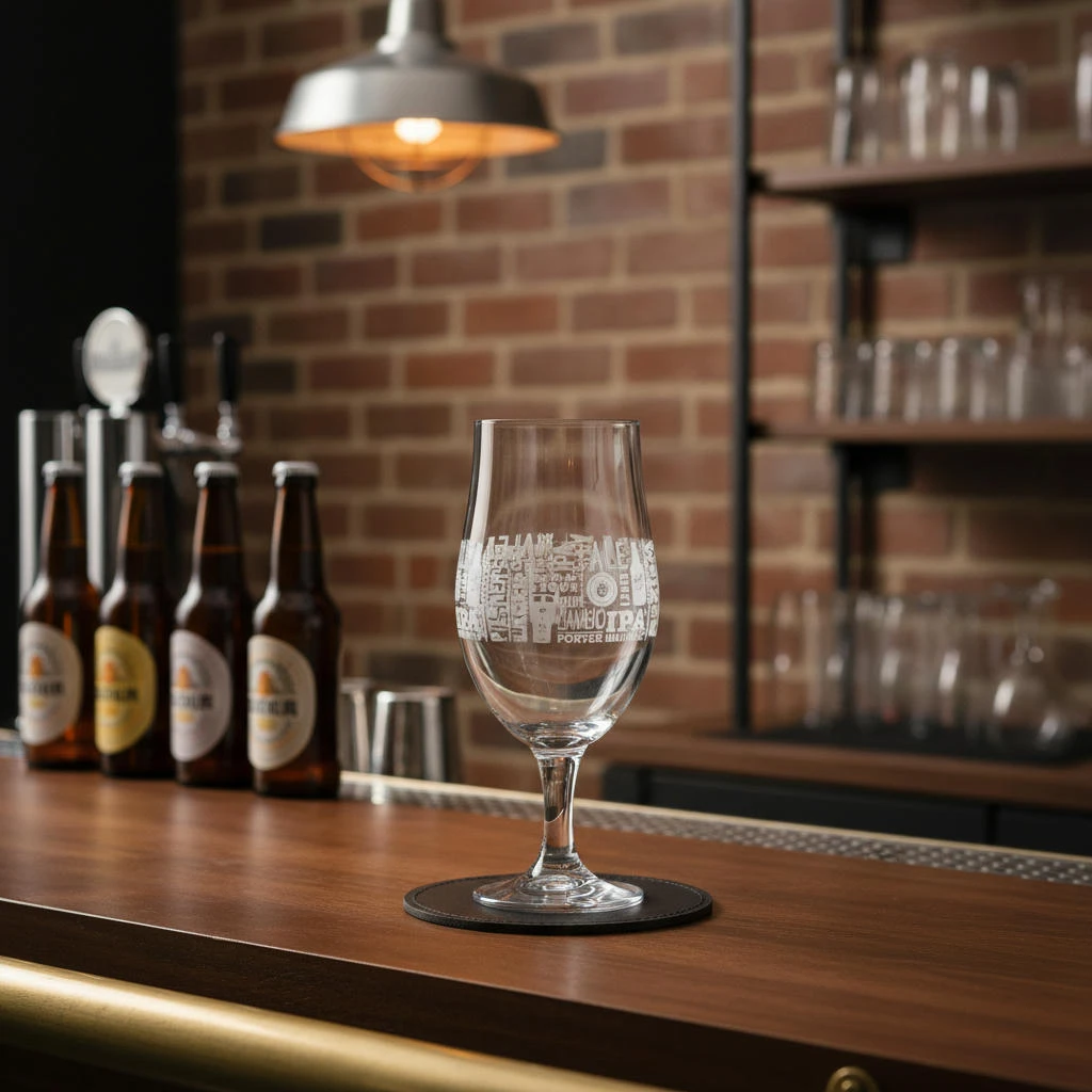 Ölglas med tryck 49 cl CC7001840  color Svart