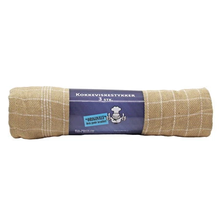 Kökshandduk beige 3-pack 50 x 70 cm 4020356  color Svart
