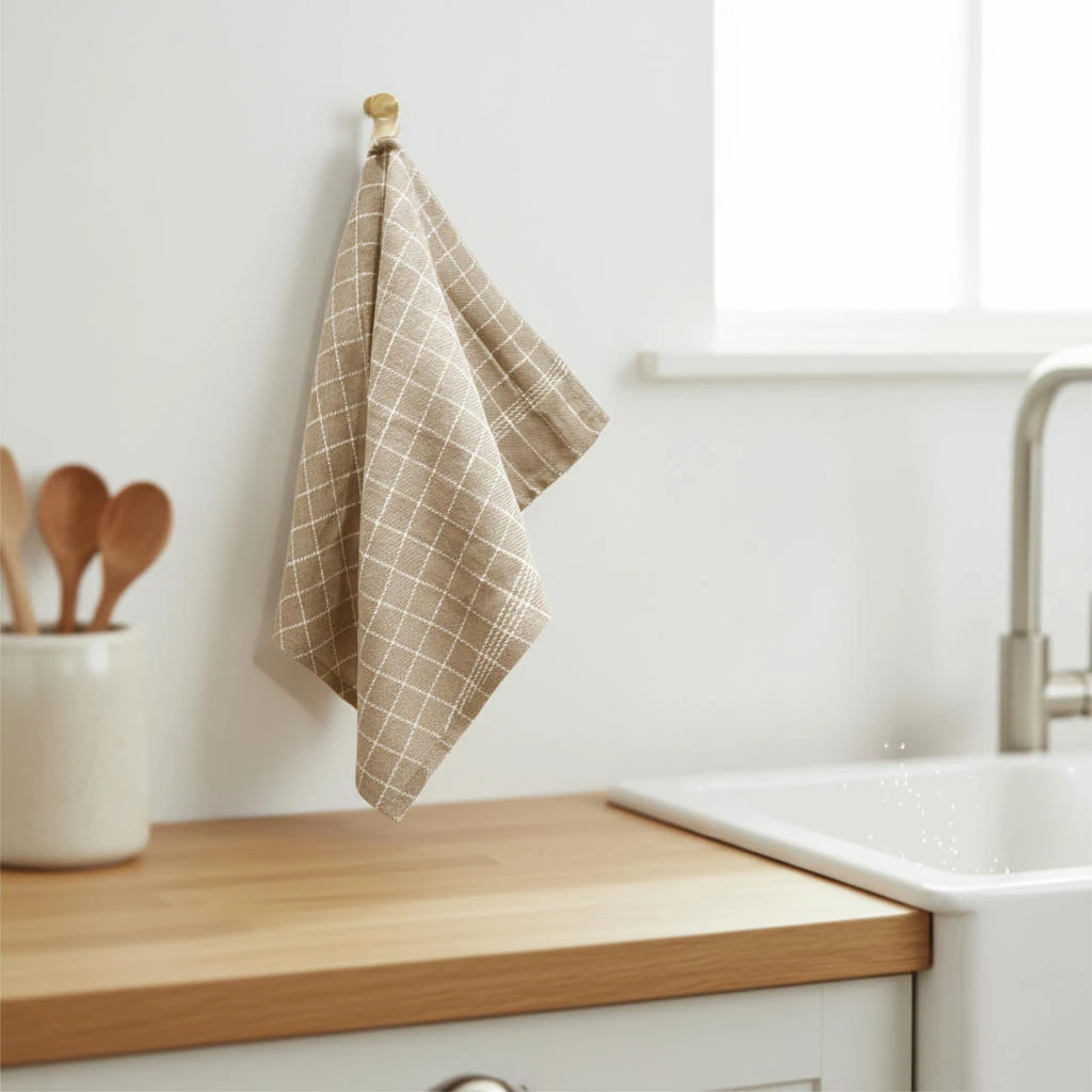 Kökshandduk beige 3-pack 50 x 70 cm 4020356  color Svart