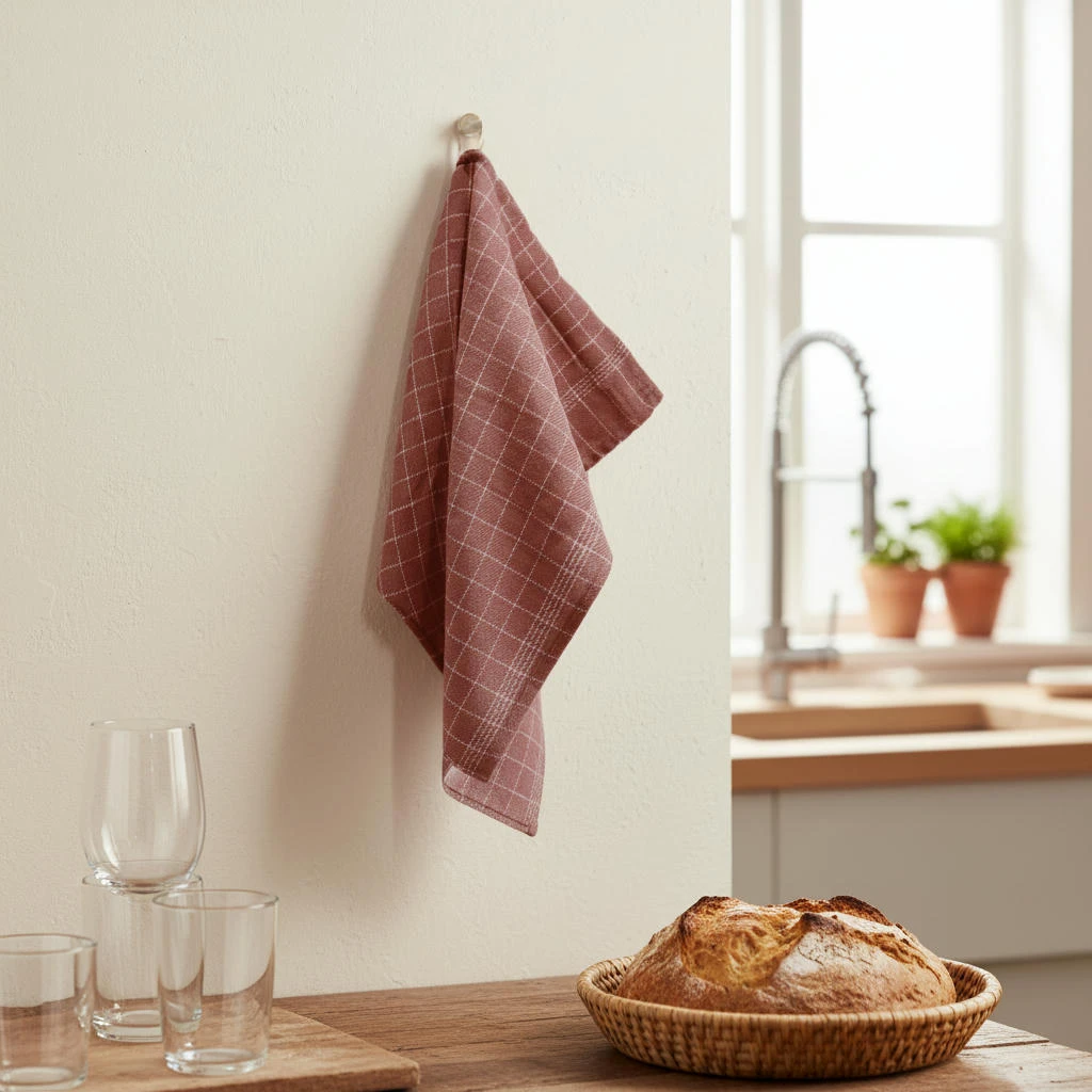 Kökshandduk bränd röd 3-pack 50 x 70 cm 4020361  color Svart