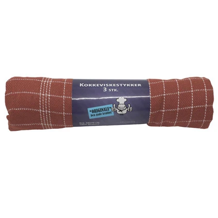 Kökshandduk bränd röd 3-pack 50 x 70 cm 4020361  color Svart