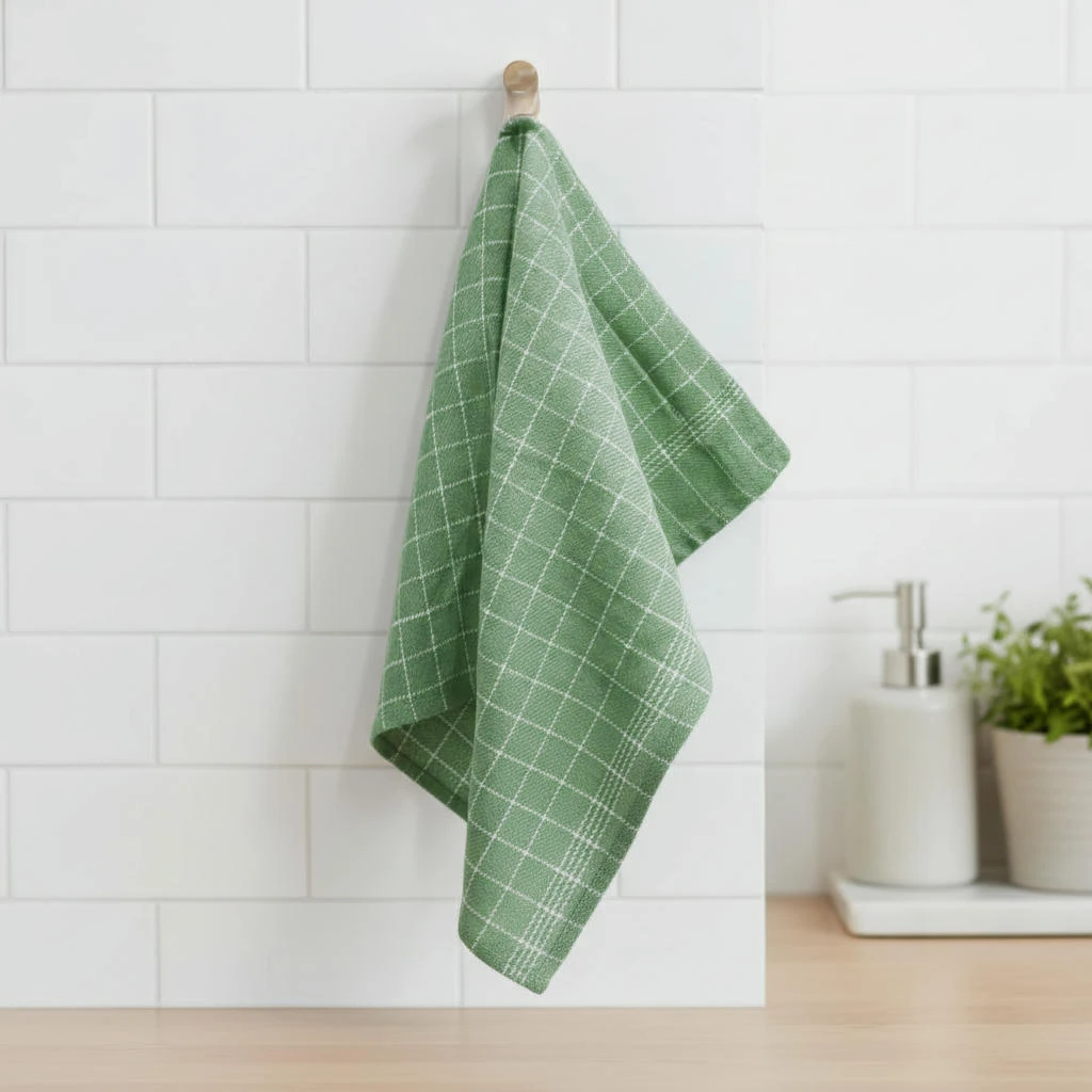 Kökshandduk forest green 3-pack 50 x 70 cm 4020360  color Svart