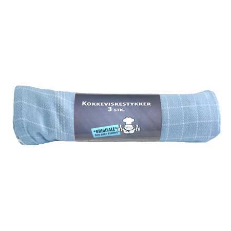 Kökshandduk ljusblå 3-pack 50 x 70 cm 4020379  color Svart
