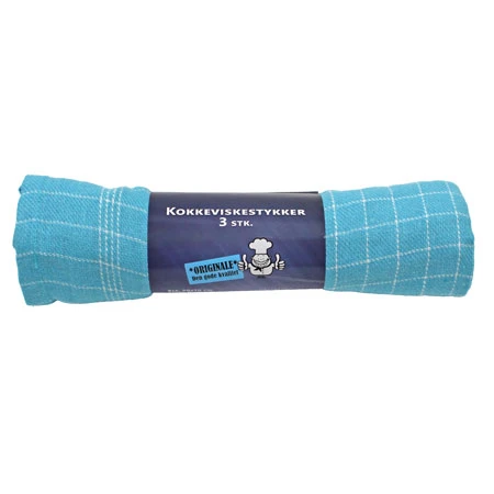 Kökshanddukar turkos 3-pack 50 x 70 cm 4020362  color Svart