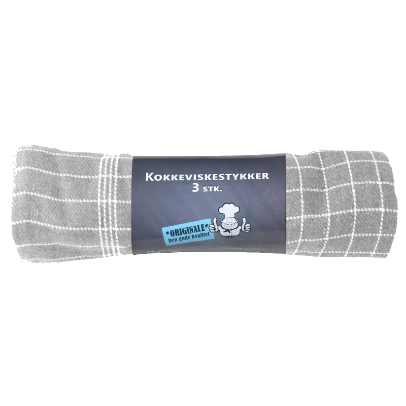 Kökshanddukar ljusgrå 50x70 cm 3-pack 4020377  color Svart