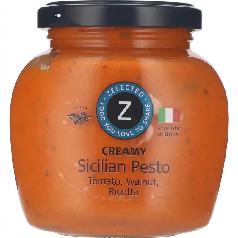 Krämig Siciliansk Pesto 190g Zelected 11443  color Svart