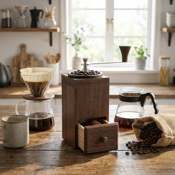 Kaffekvarn Cube Form - Hario CMCB-4  color Svart