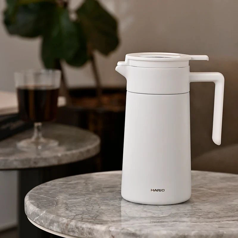 Termoskanna med keramisk beläggning 600 ml (dubbelväggig) - Hario CHP-600-W  color Svart
