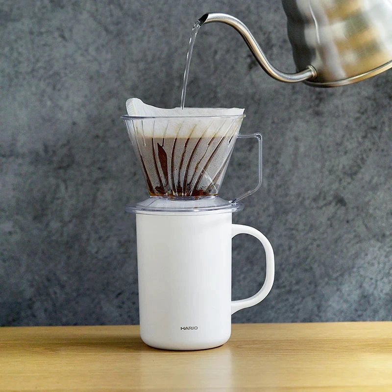 Termomugg med keramisk beläggning 470 ml (dubbelväggig) - Hario CMG-470-W  color Svart
