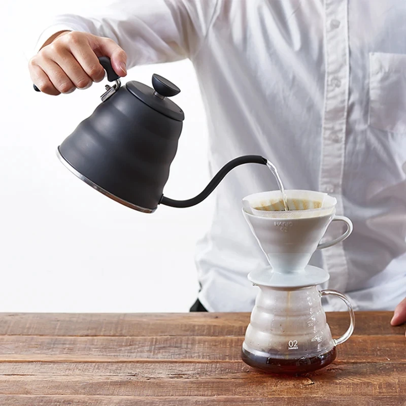 V60 Dripkanna "Buono" Matt Svart 800ml - Hario VKBR-120-MB  color Svart