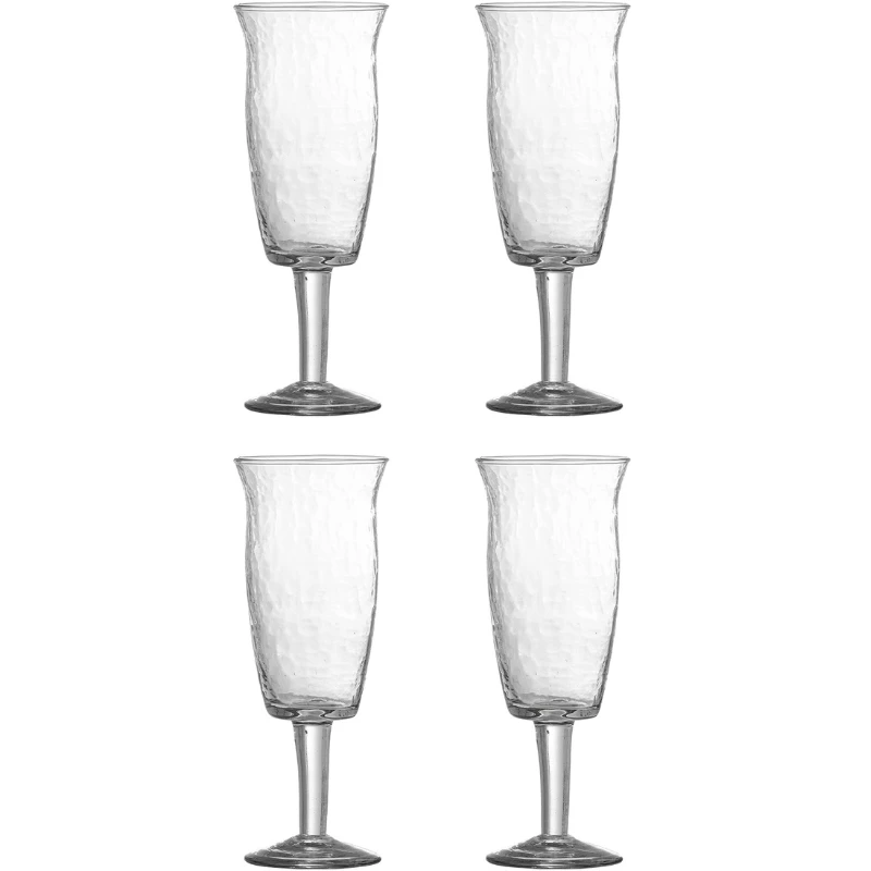Asha Vinglas, Klar, Återvunnet Glas 4 st 82068389  color Helder