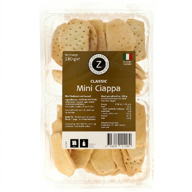 Zelected Mini Ciappa Classic Flatbröd 180g 11418  color Svart