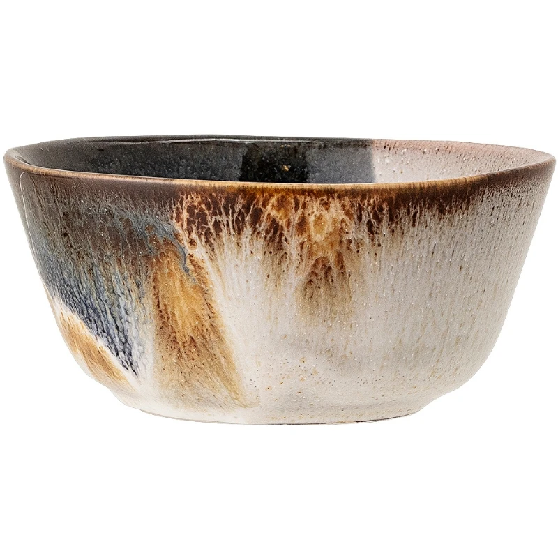Jules Skål, Grå, Stengods D13xH6 cm 300 ml 82046910  color Svart