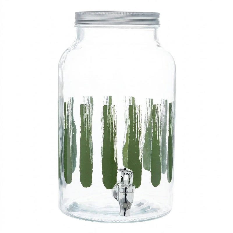 Dryckesdispenser Glas Grön 6L Ø17,8x30,4cm 494709  color Svart