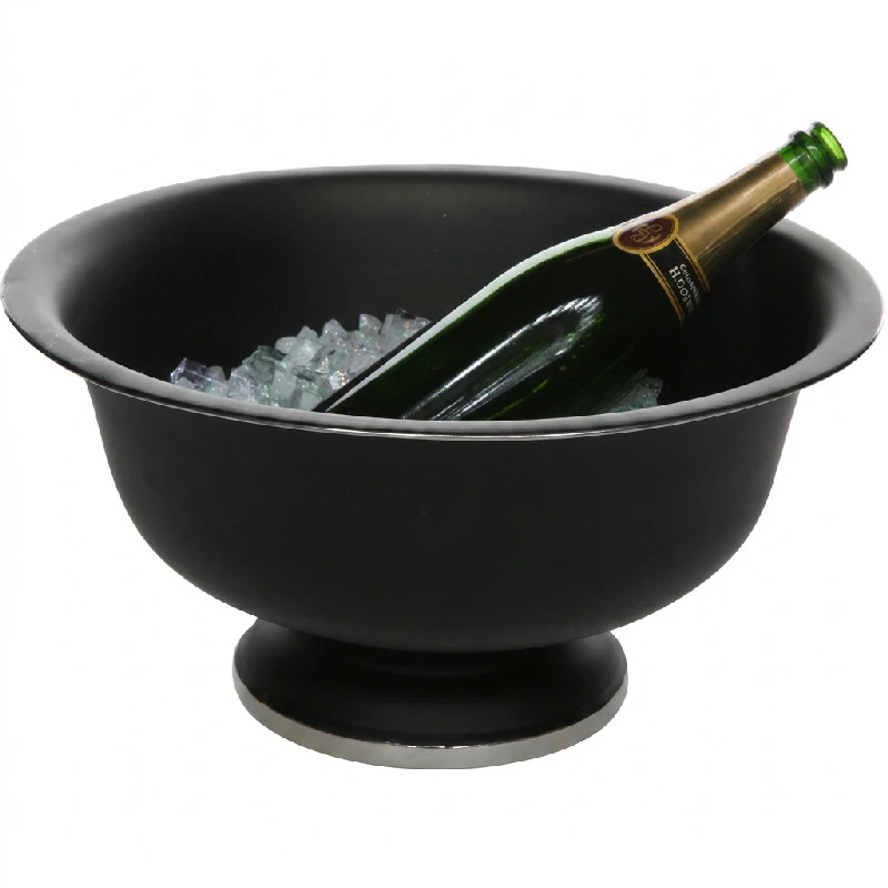 Champagnekylare på fot Svart Rostfritt stål Ø41xH20cm 262924  color Svart