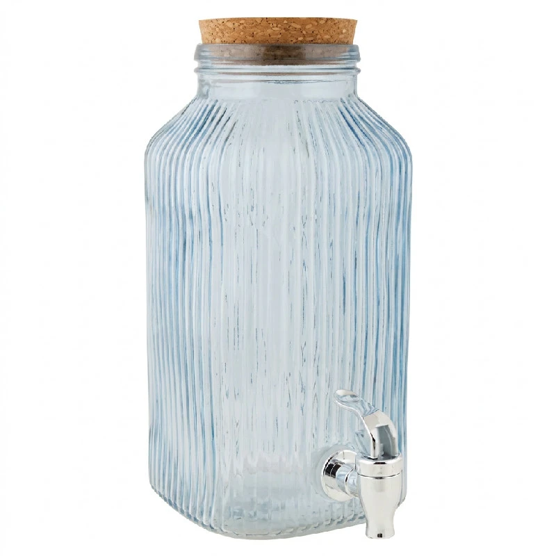 Dryckesdispenser Glas Blå 3,35L 5426005 by COSY & TRENDY color Svart