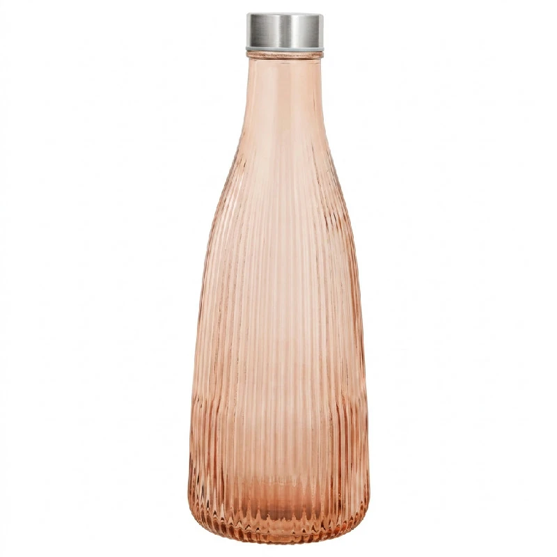 Vattenflaska med Lock Brons Glas 1L H28cm 5415008  color Svart