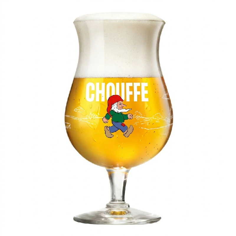 La Chouffe Ölglas 33 cl i Presentförpackning 220156 by BELGIAN BEER GLASSES color Svart