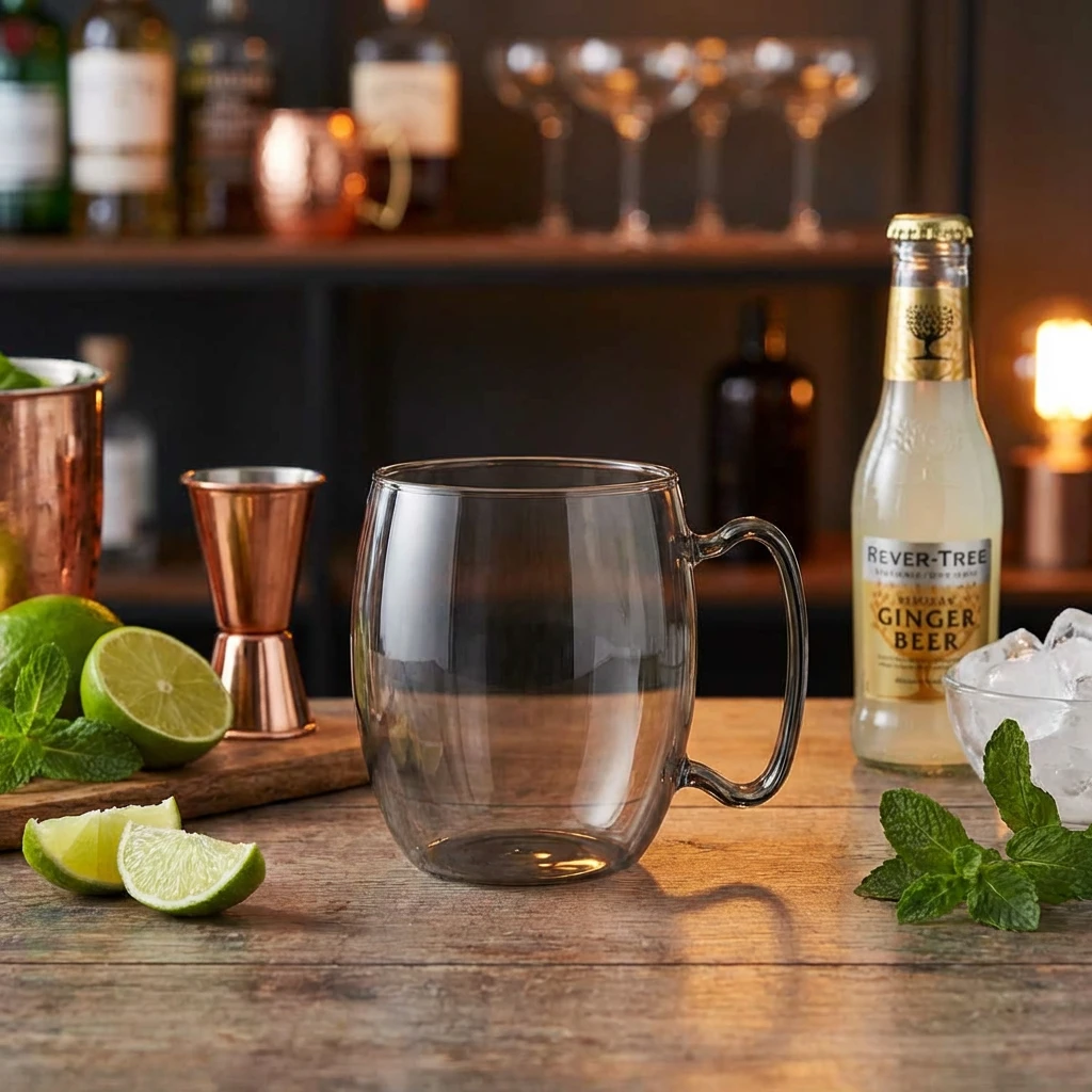 Moscow Mule Glas Svart 45 cl 5657003 by COSY & TRENDY color Svart