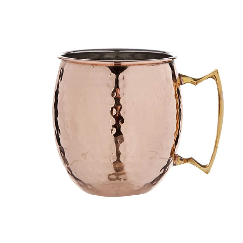 Moscow Mule Mugg Hamrad Koppar Rostfritt Stål 45 cl 1270HKOP by COSY & TRENDY color Svart