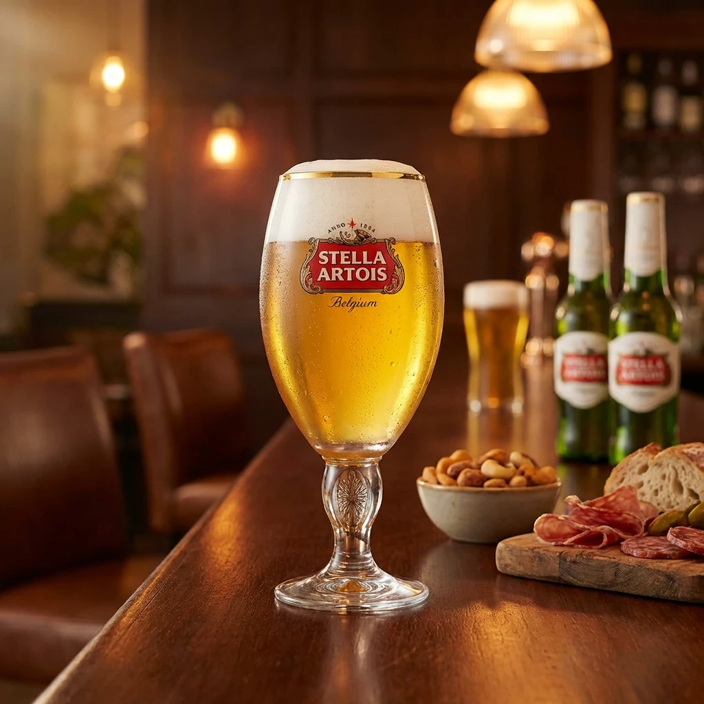 Stella Artois Ölglas 25 cl Presentförpackning 220182 by BELGIAN BEER GLASSES color Svart