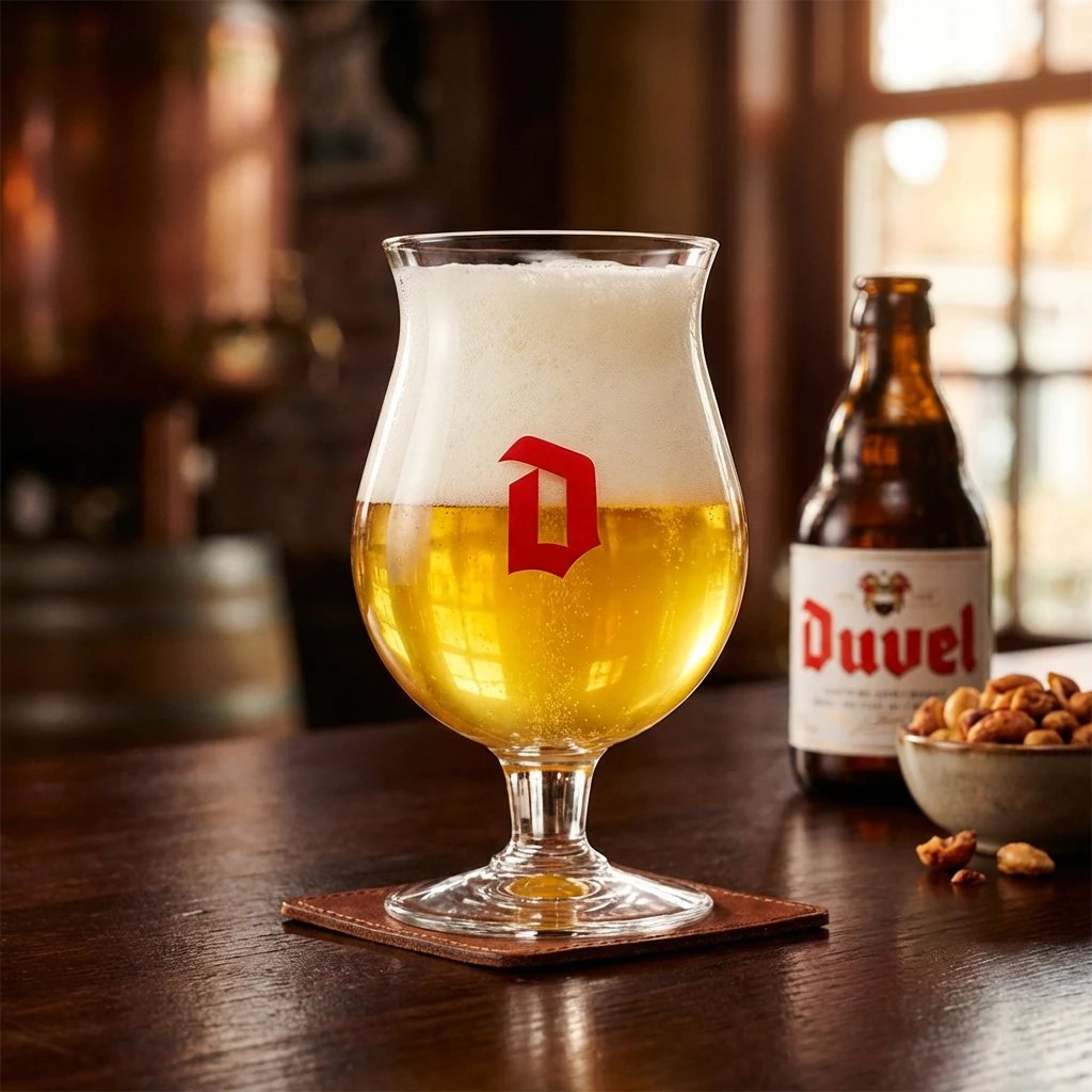 Duvel Ölglas 33cl i Presentförpackning 220202A by BELGIAN BEER GLASSES color Svart