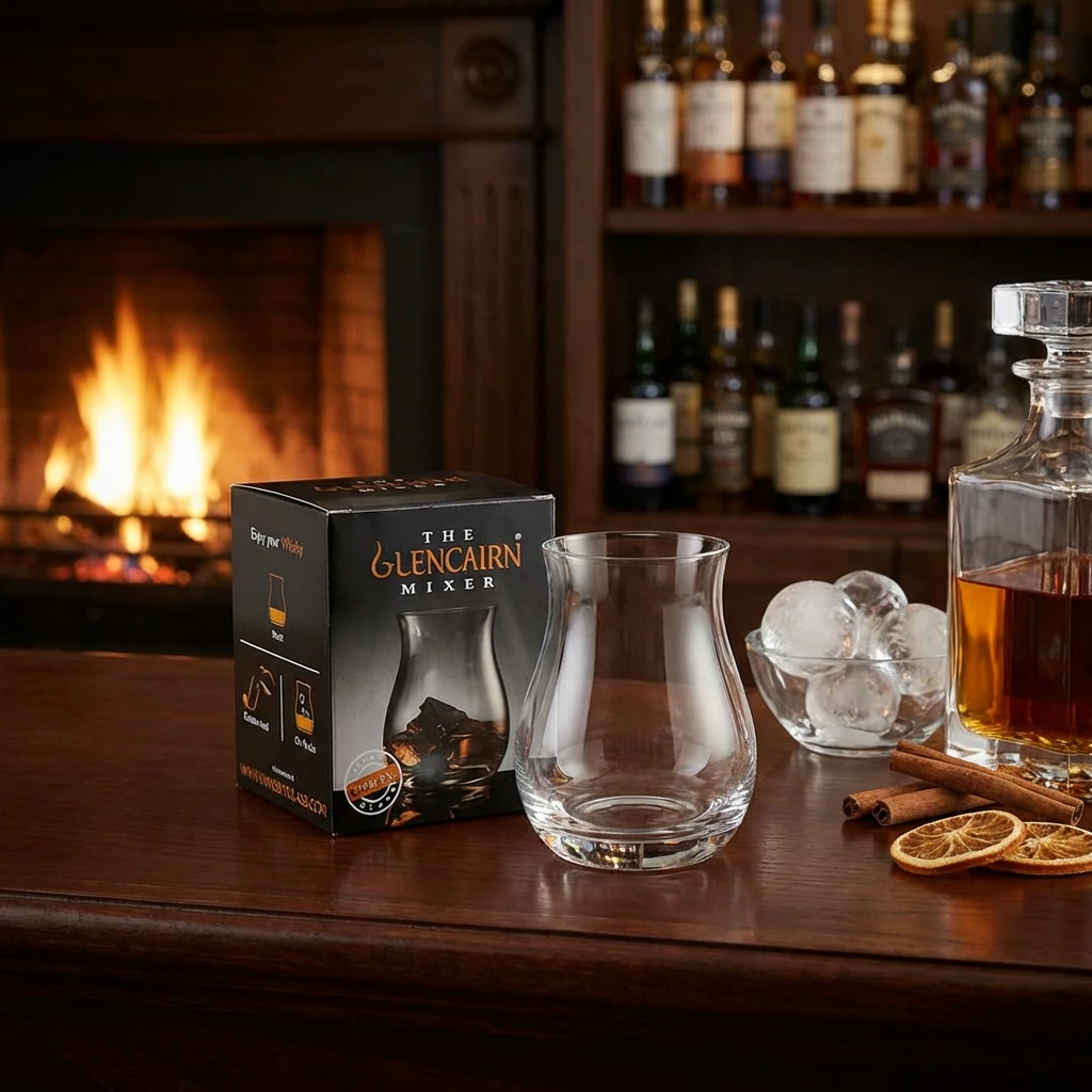 Glencairn Mixer Whiskyglas 35 cl i presentförpackning 5313001 by GLENCAIRN color Svart