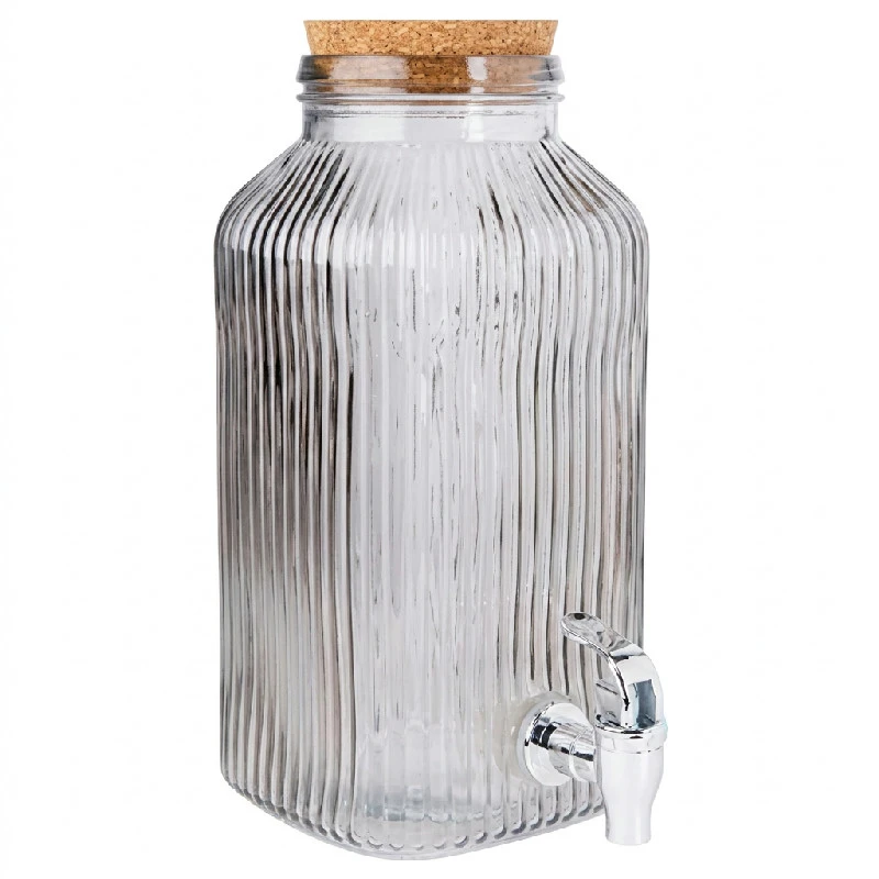 Juicedispenser Grå 3,35L Glas 5426008 by COSY & TRENDY color Svart