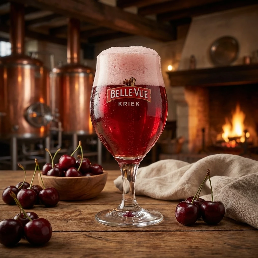 Kriek ölglas 25 cl i presentask 220112A by BELGIAN BEER GLASSES color Svart