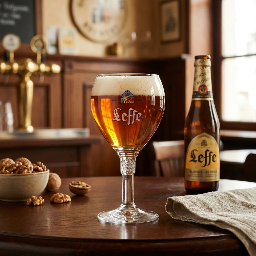 Leffe Ölglas 33 cl i Presentförpackning 220123 by BELGIAN BEER GLASSES color Svart