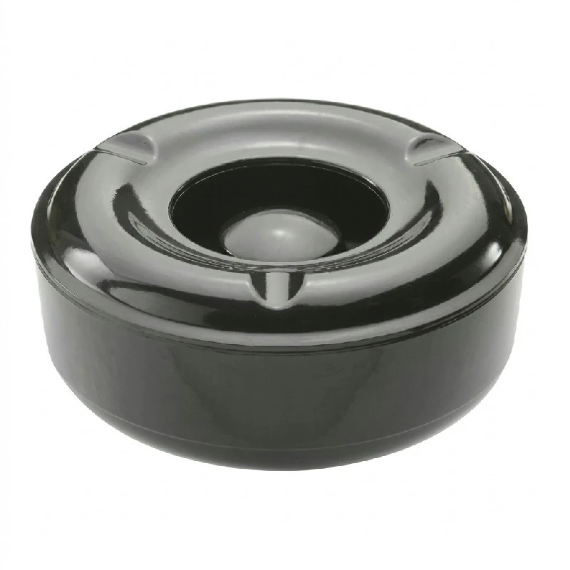 Askfat svart melamin vindsäkert 14,5 cm BTBL3707 by Beaumont color Svart