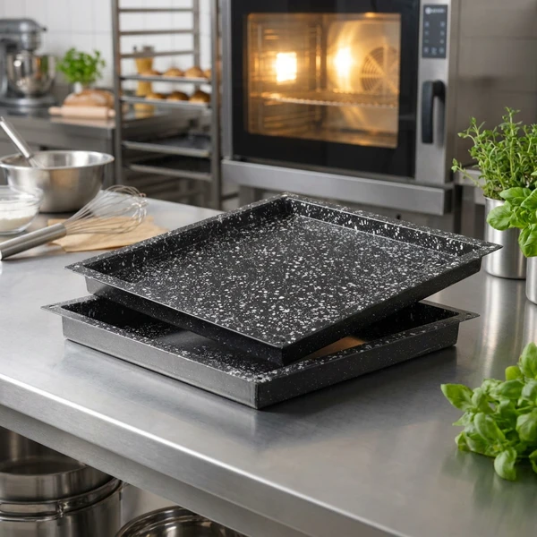 Hendi Bakplåt GN 2/3 Convectomat Classic Svart Metall 890356 by Hendi color Svart