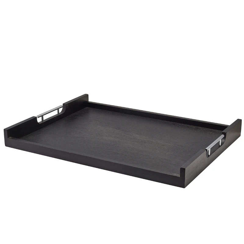 GenWare Solid Black Butlersbricka med låg kant 65 x 49 cm BTM6549BK-LW by Genware color Svart