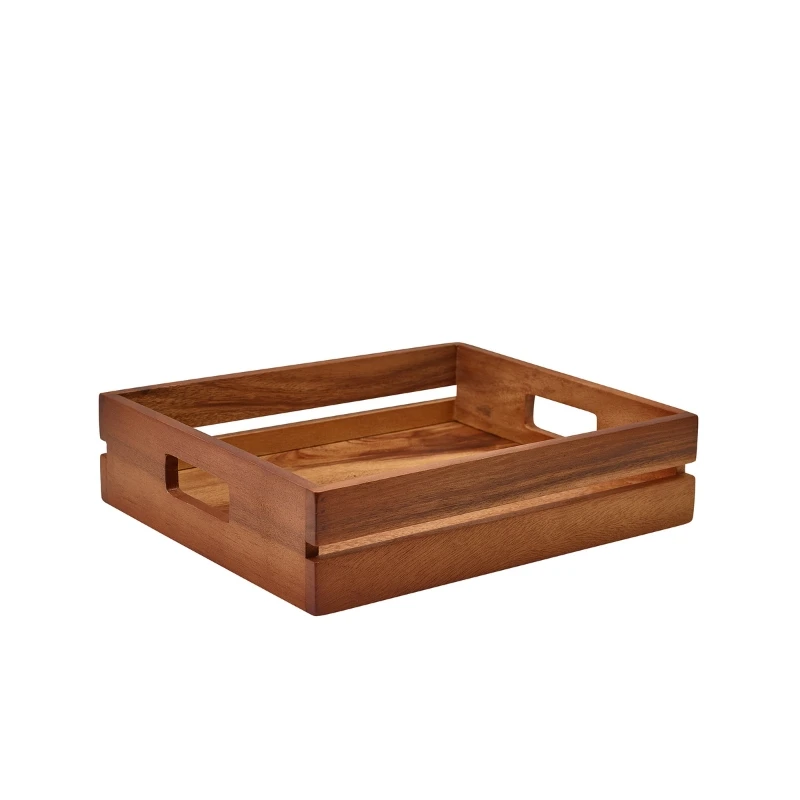 GenWare Acacia Wood Låg låda/buffédisplay GN 1/2 RSR-WL3226 by Genware color Svart