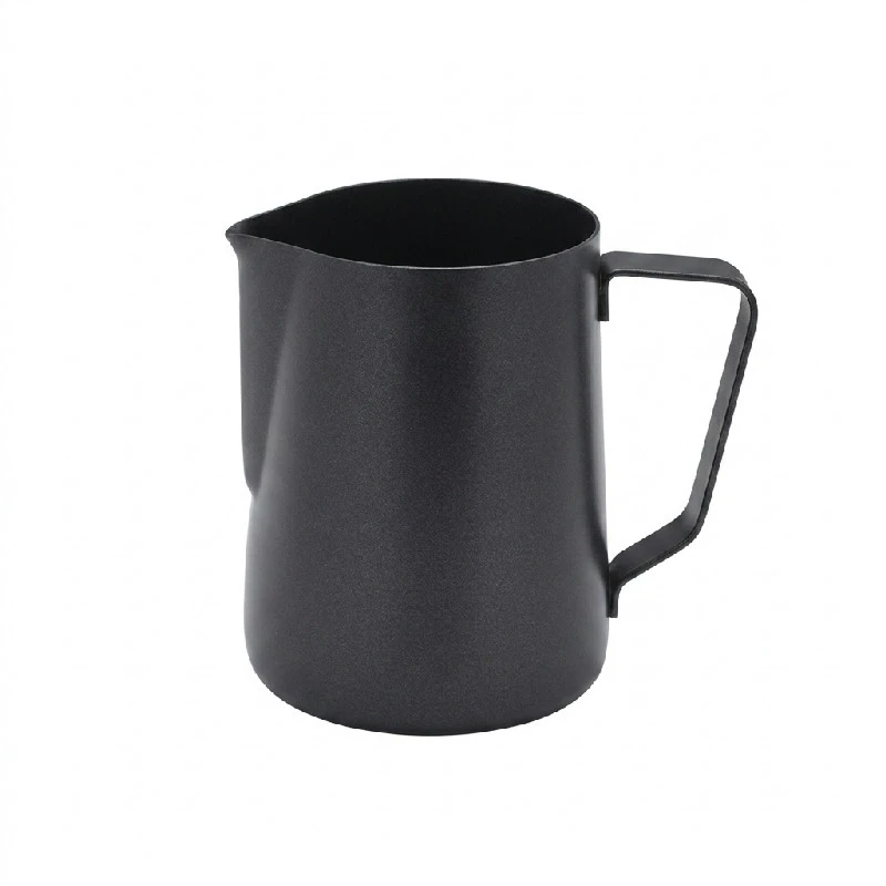 Svart mjölkkanna med non-stick 340 ml/12 oz MJ12BK by Genware color Svart