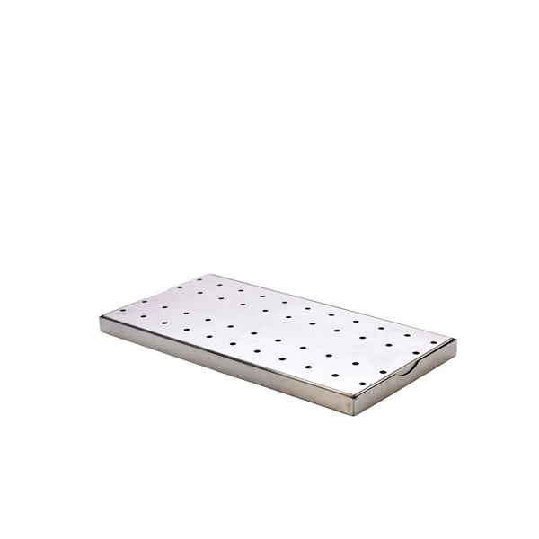 Droppbricka i rostfritt stål 30x15 cm SSDT3015 by Genware color Svart