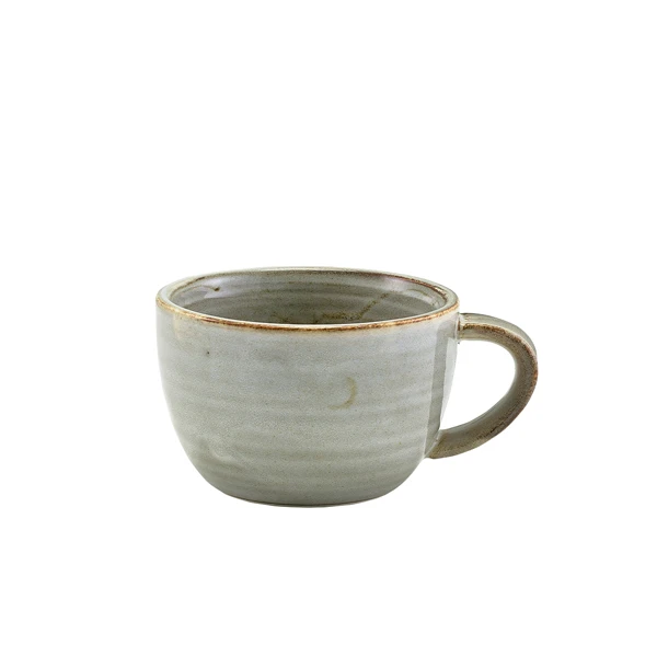Terra Porcelain Grey Kaffekopp 22 cl / 7,75 oz CUP-PG23 by Genware color Svart