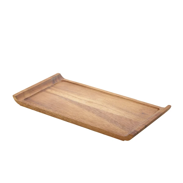 Acacia Wood Serveringsfat 33 x 17,5 x 2 cm WSP3317 by Genware color Svart