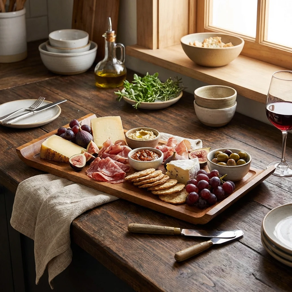 Acacia Wood Serveringsfat 33 x 17,5 x 2 cm WSP3317 by Genware color Svart