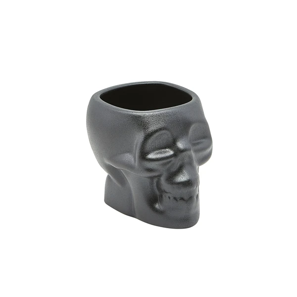 Genware Cast Iron Effect Skull Tikimugg 80 cl / 28,15 oz SKL800 by Genware color Svart