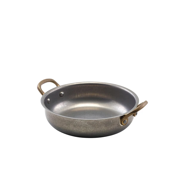 GenWare Vintage Steel Runt fat 15,5 x 4 cm SRD16V by Genware color Svart
