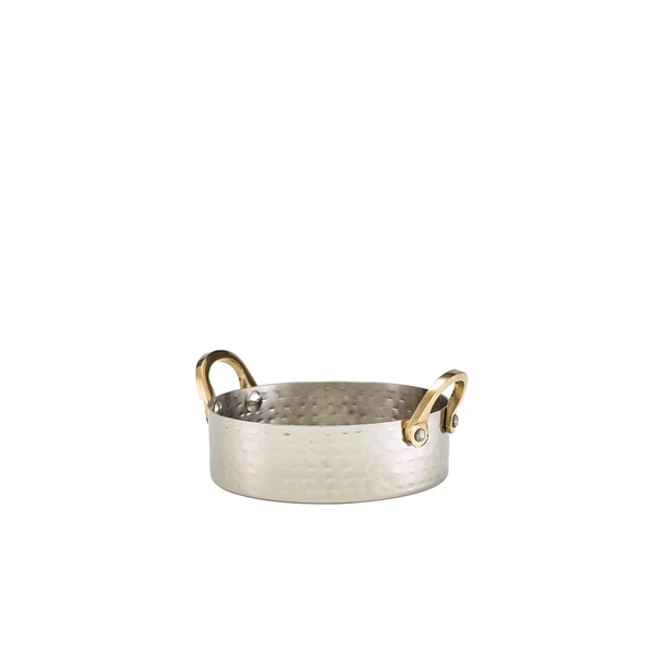 Mini Hammered Rostfri Gryta 12 x 3,5 cm MHCD12 by Genware color Svart