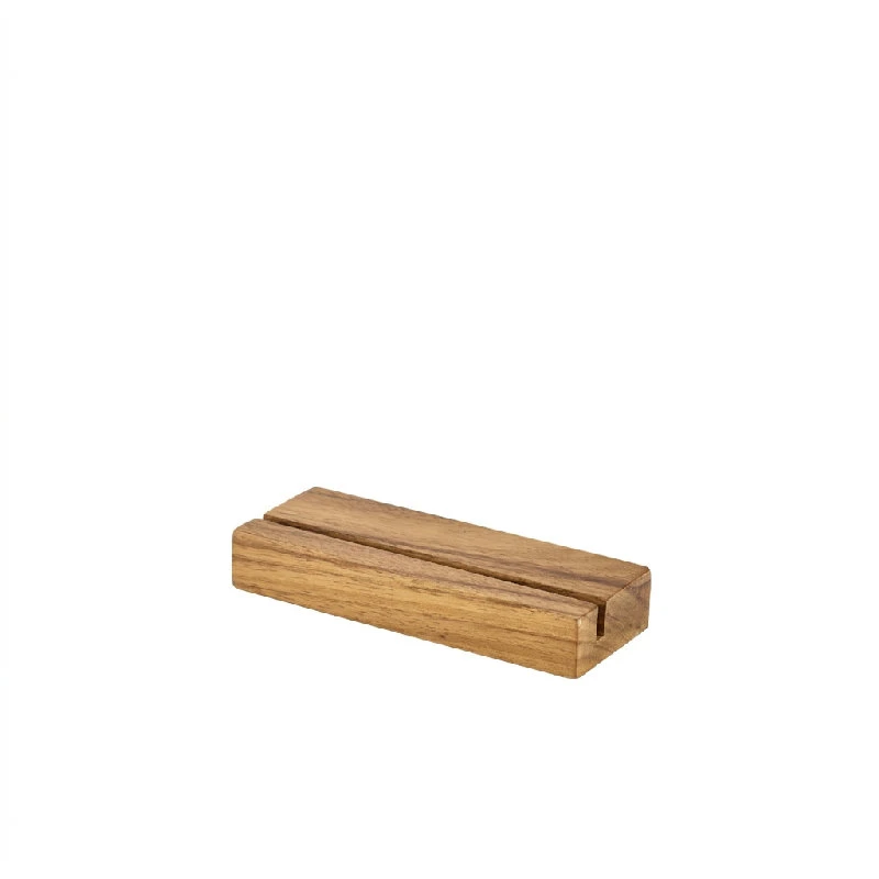 Menyställ i akaciaträ 20 x 3,2 x 7,5 cm WMS20 by Genware color Svart