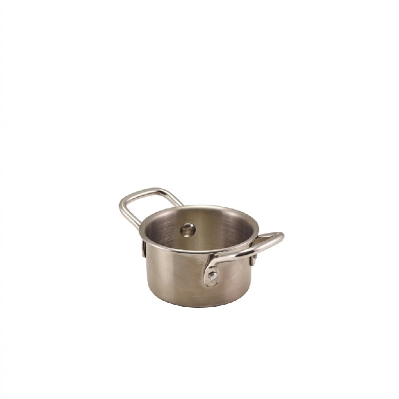GenWare Mini Rostfri Serveringskastrull 8,6 x 4,7 cm MSCD8 by Genware color Svart