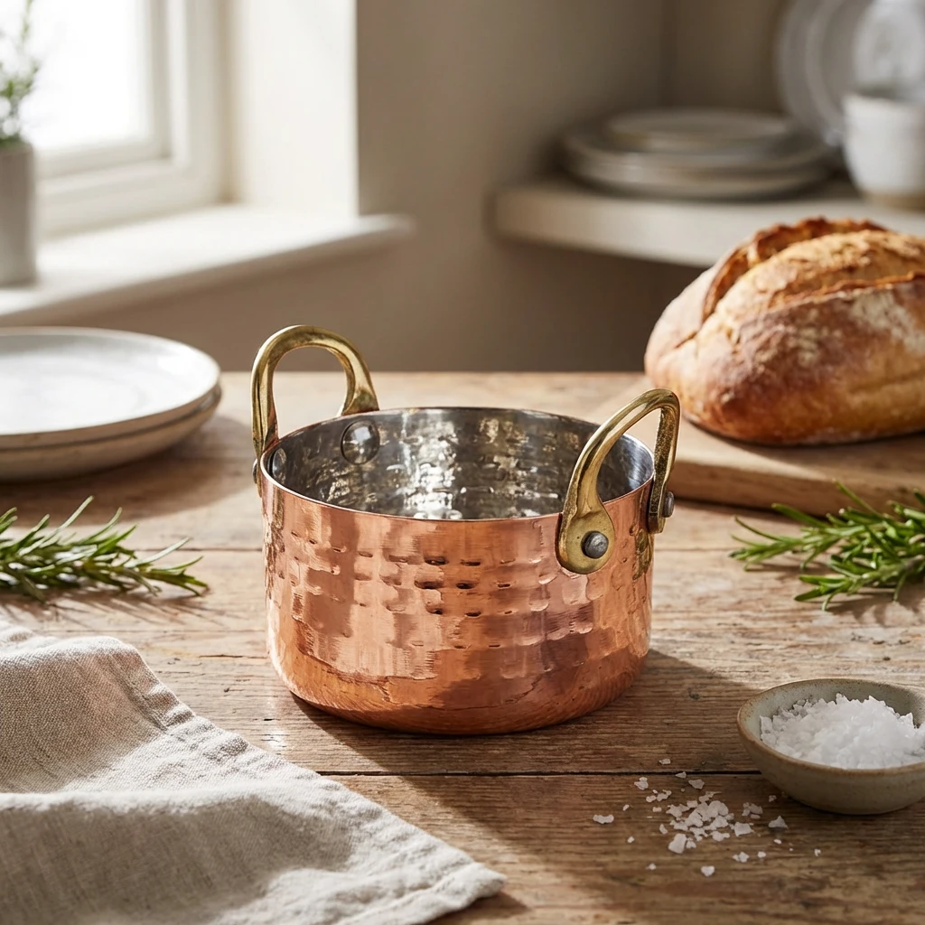 Mini Hammered Copper Gratängform 9,2 x 5 cm MHCD9C by Genware color Svart