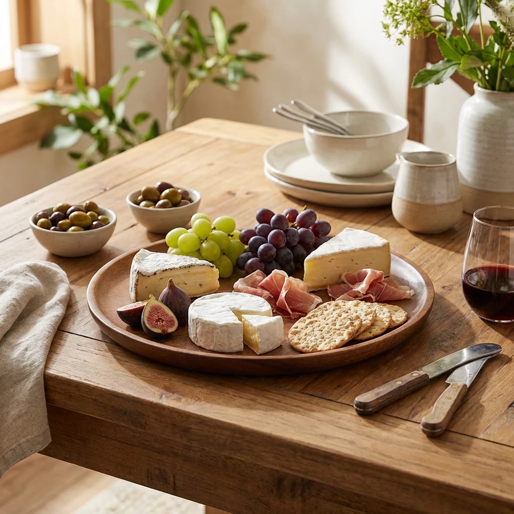 Acacia Wood Serveringstallrik 26 cm WSPL26 by Genware color Svart
