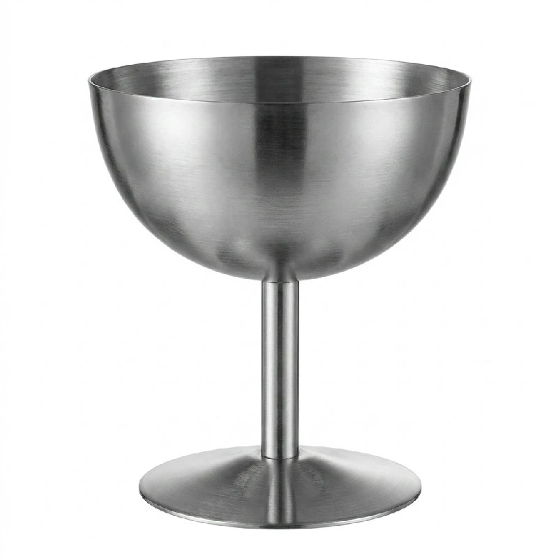 Stainless Steel Stemmed glassbägare 250 ml SUNS10 by Genware color Svart