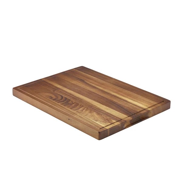 Acacia Wood serveringsbräda 40 x 30 x 2,5 cm WSB4030 by Genware color Svart