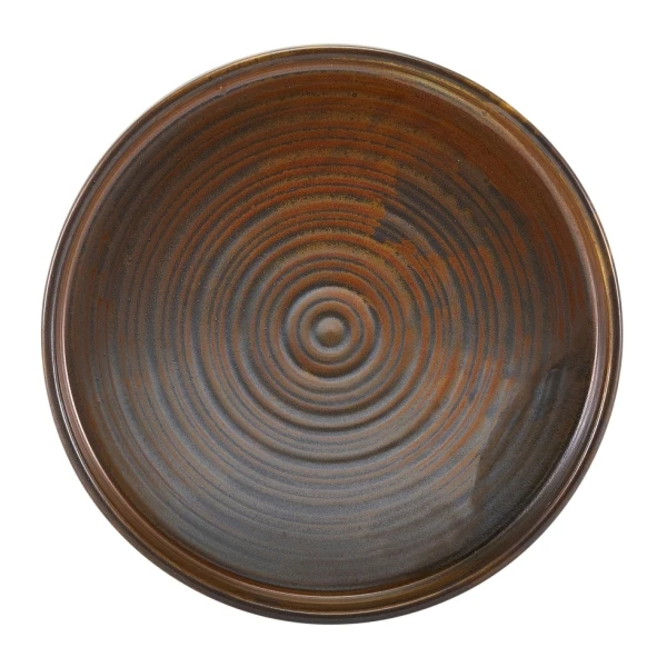 Terra Porcelain Rustic Koppar presentationsfat 20,5 cm PR-PRC21 by Genware color Svart